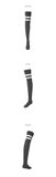  XEB210H_Double line overknee socks 