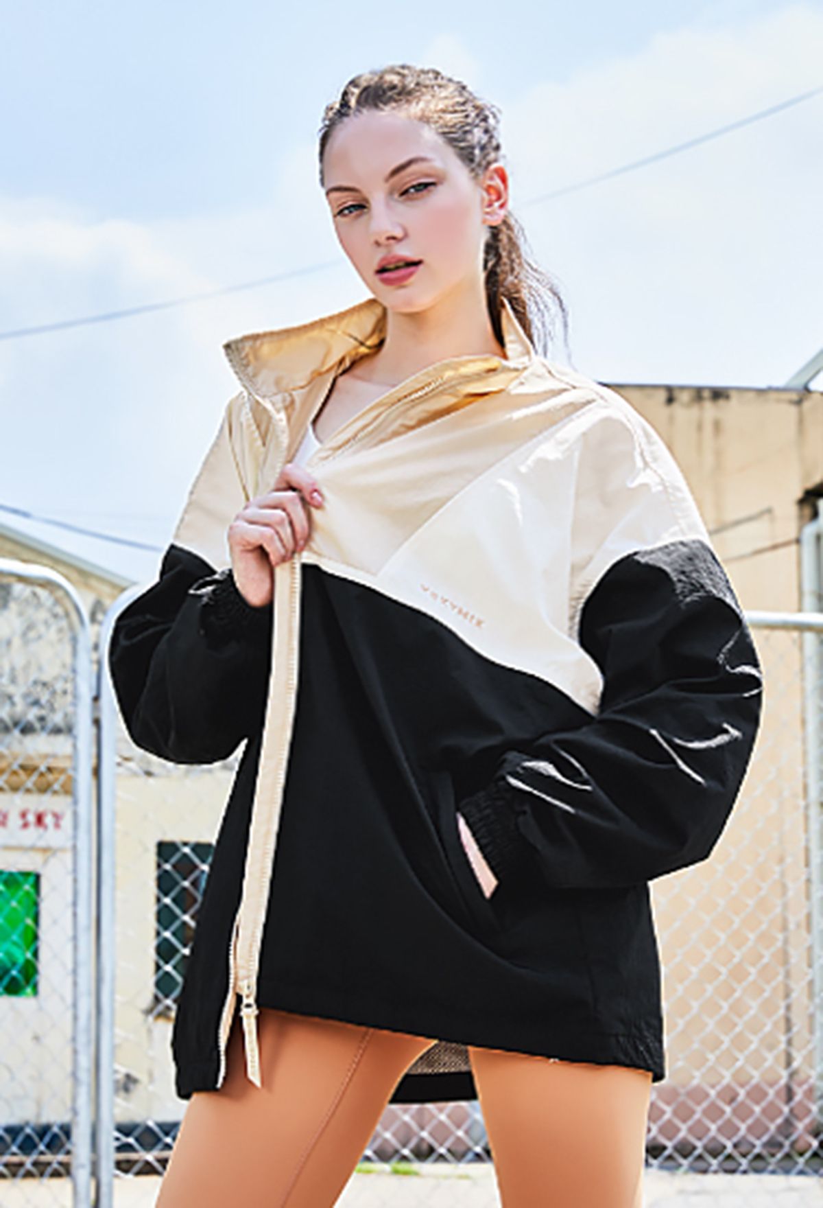  XA5422G_Color Block Highneck Windbreaker 2.0 