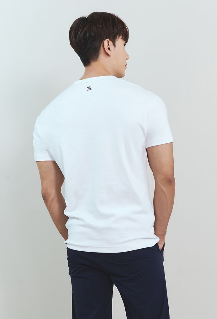  XT2142F[có sẵn]_muscle fit short sleeve_Gentle White 