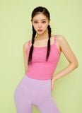  XTFBR01H2- Áo Ribbed Tension Inpad Sleeveless Bobby Pink 