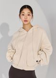  XA5127N _ Napping hood zip-up cream 