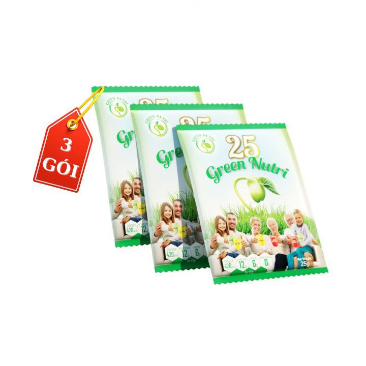 Combo 3 Gói Sữa Hạt Ngũ Cốc 25 Green Nutri (25gr/gói)