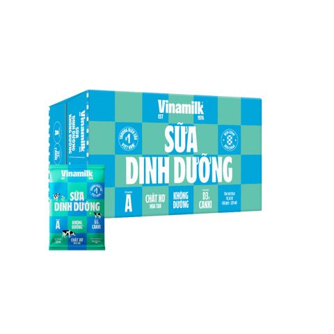 Thùng 48 Bịch Sữa dinh dưỡng Vinamilk không đường 220ml