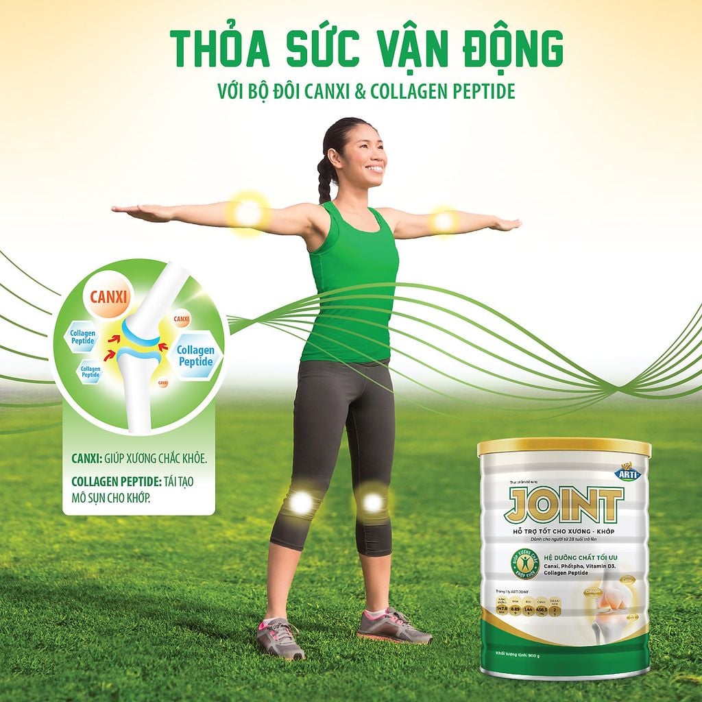 Sữa bột Arti Joint (800g) hỗ trợ tốt cho xương khớp dành cho người từ 28 tuổi trở lên
