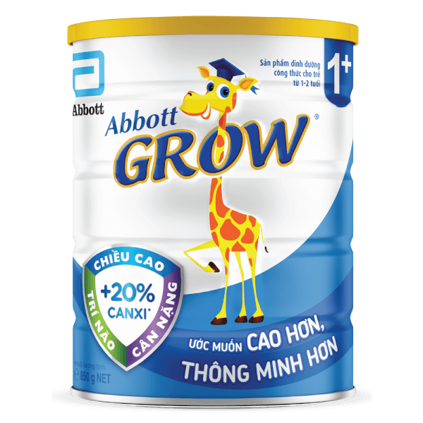 Sữa bột Abbott Grow 1+ 850g (1-2 tuổi)