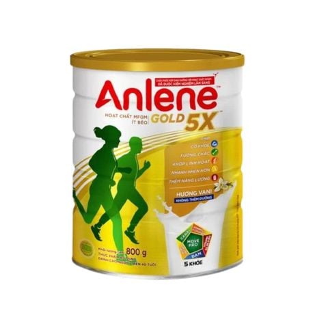 Sữa bột Anlene Gold 5X hương vani lon 800g/lon
