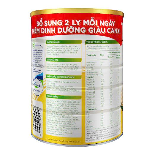 Sữa bột Anlene Gold 5X hương vani lon 800g/lon