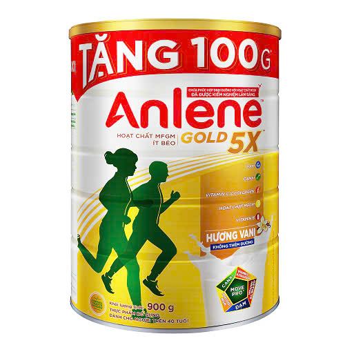 Sữa bột Anlene Gold 5X hương vani lon 800g/lon
