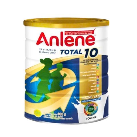 Sữa bột Anlene Total 10 - lon 800g - Bổ sung dưỡng chất cho người trên 40 tuổi