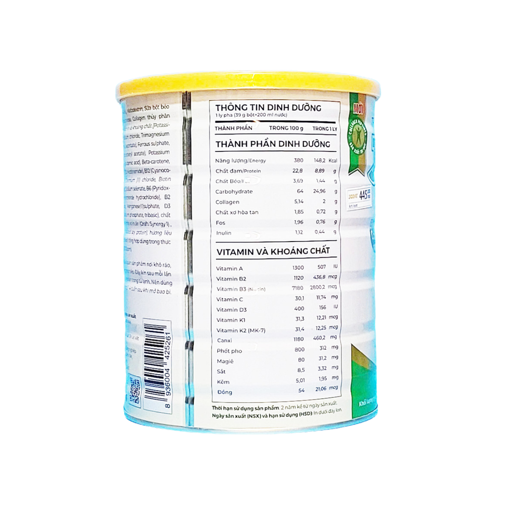 Sữa bột Arti Joint (800g) hỗ trợ tốt cho xương khớp dành cho người từ 28 tuổi trở lên