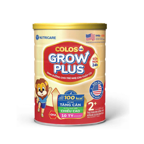 Sữa bột Colos24h Grow Plus 2+  850g - Nutricare - Cho bé từ 2 đến 10 tuổi