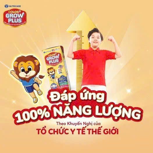 Thùng 48 hộp sữa pha sẵn 180ml COLOS24h GROW PLUS - Cho trẻ từ 1 tuổi trở lên.