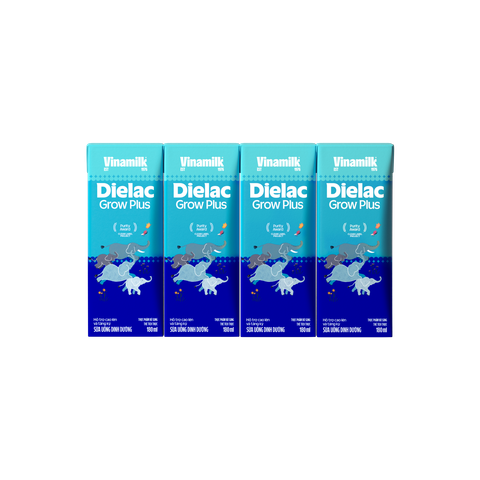 Lốc 4 hộp 180ml Sữa bột pha sẵn Dielac Grow Plus