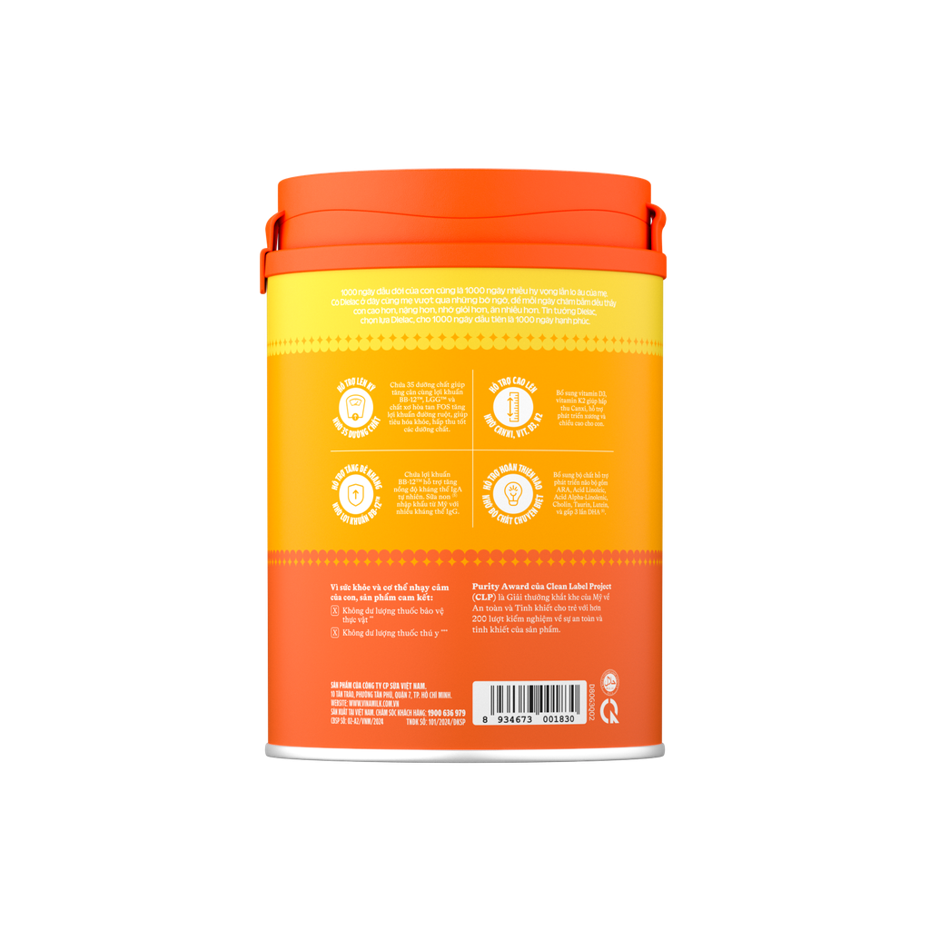 Sữa bột Vinamilk Dielac Alpha Gold 3 - 850g (1 - 2 tuổi)