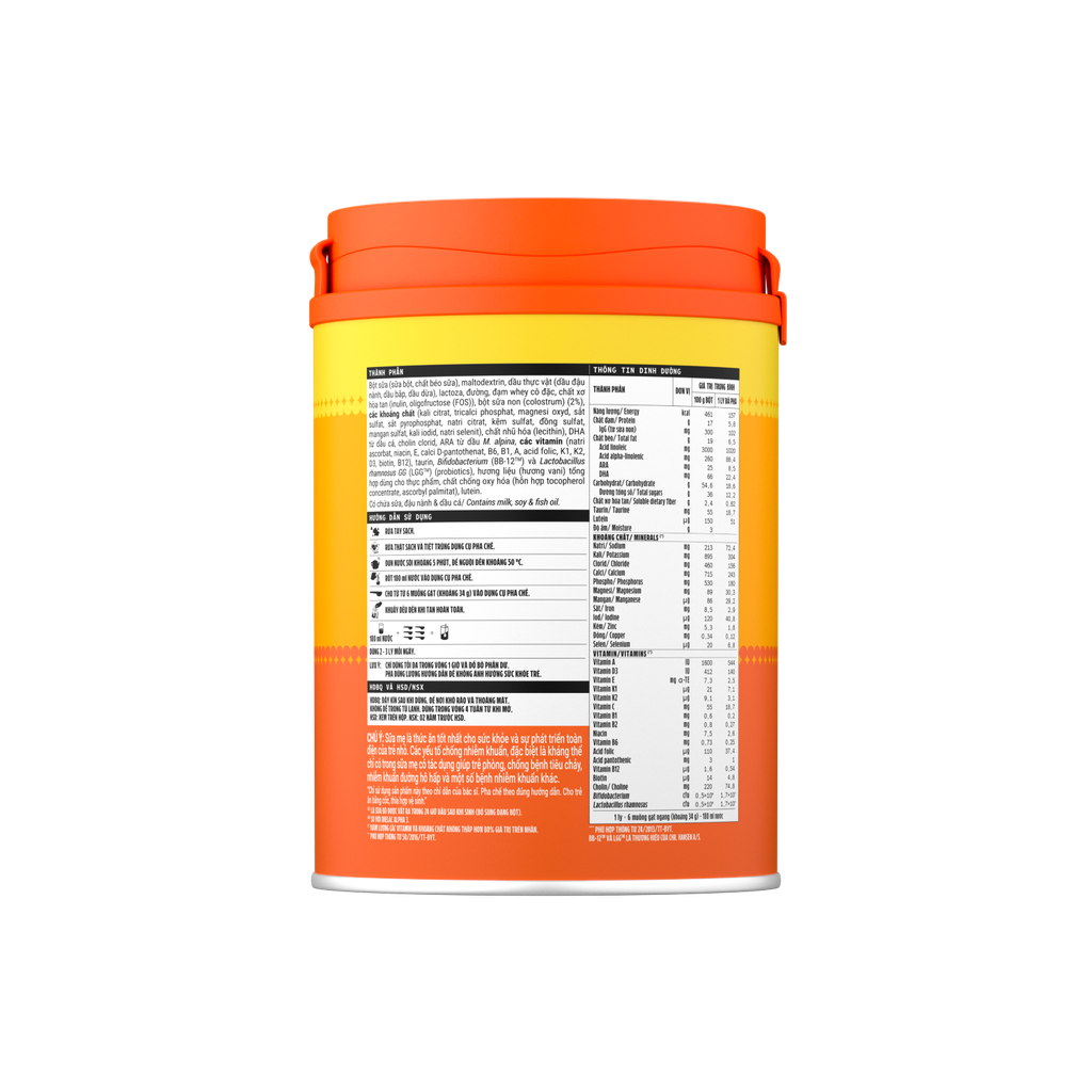 Sữa bột Vinamilk Dielac Alpha Gold 3 - 850g (1 - 2 tuổi)