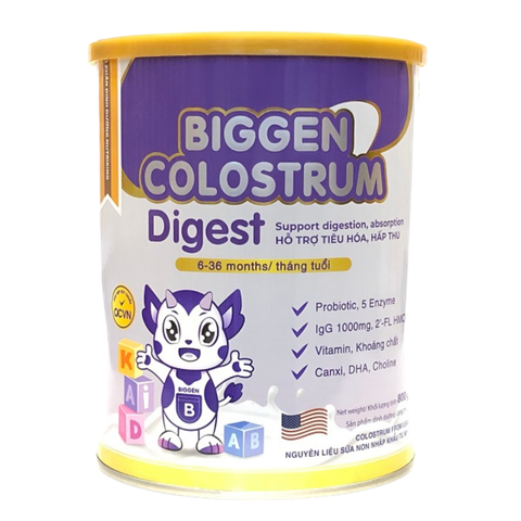  Sữa Bột dinh dưỡng Biggen Colostrum DIGEST cho bé từ 6 - 36 tháng hỗ trợ tiêu hóa, hấp thu và tăng cường miễn dịch. 