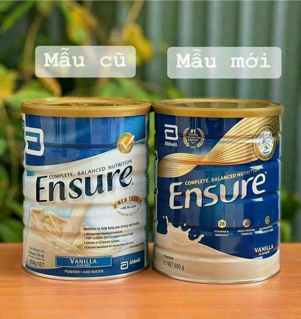 Sữa Bột Ensure Úc 850gr thích hợp cho người lớn, người ăn uống kém, người bệnh hoặc cho người cần phục hồi
