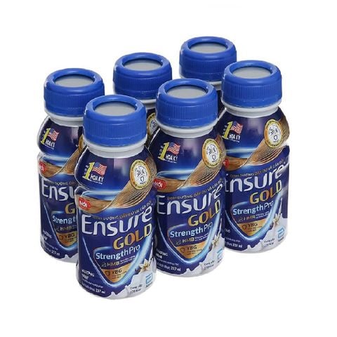 Lốc 6 chai Ensure Gold 237ml/chai - hương Vani (phiên bản mới)