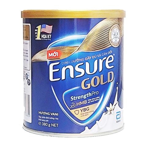 Sữa bột Ensure Gold Abbott hương vani (HMB) 380g