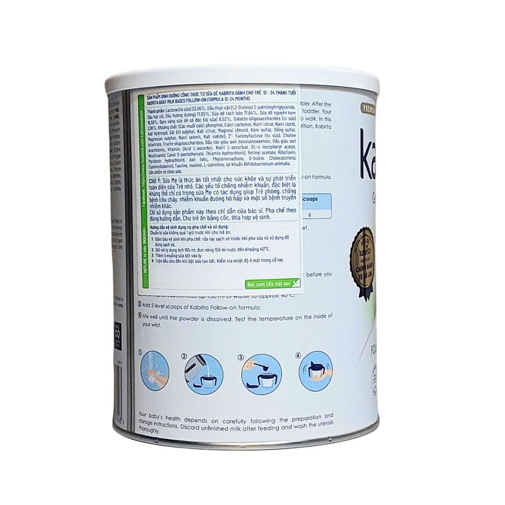 Sữa dê Kabrita Số 2 800g (1-2 tuổi)