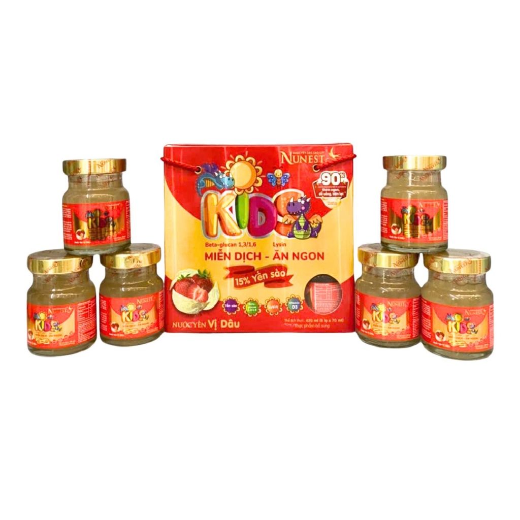 Nước Yến NuNest Kids vị dâu