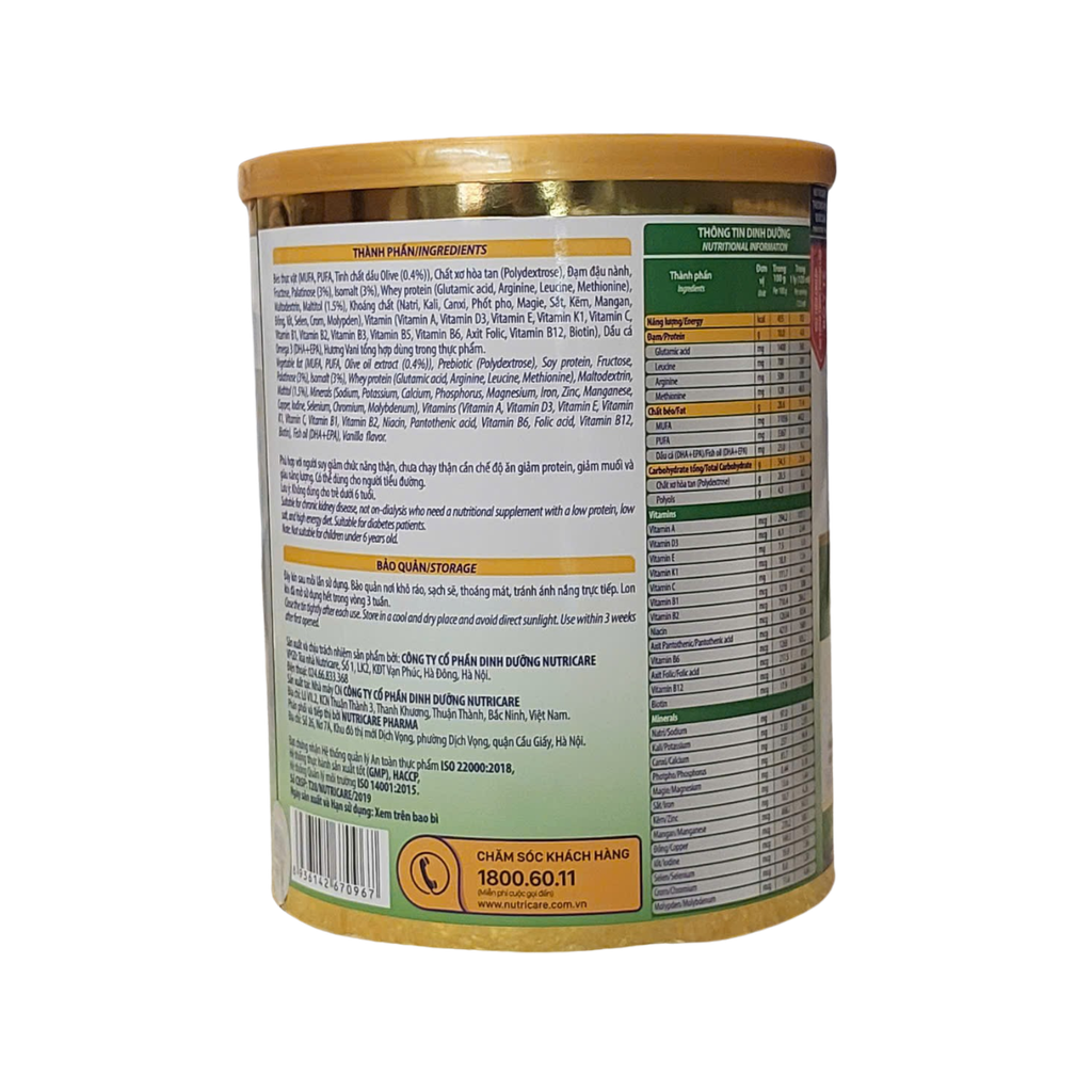 Sữa bột Lean Max Rena Gold 1 - 900gr ( dinh dưỡng cho bệnh nhân suy thận trước lọc)