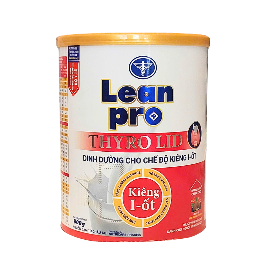 Sữa bột Lean Pro THYRO LID - 900gr ( dinh dưỡng tối ưu cho người suy giáp, thiếu hormone tuyến giáp)