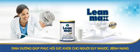  Sữa Bột Lean Max Adult 900gr Sữa dành cho người cần phục hồi sức khỏe, tim mạch 