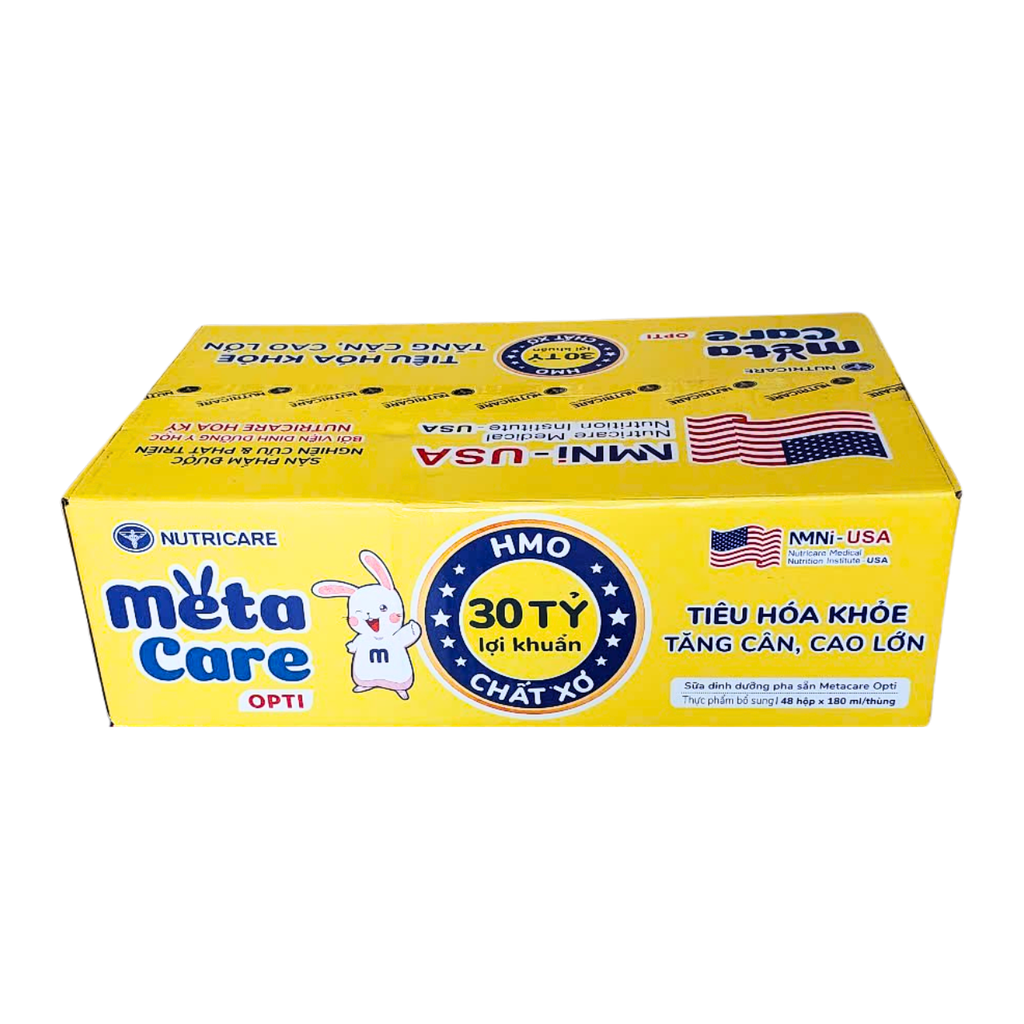 Lốc 4 hộp sữa pha sẵn 180ml MetaCare Opti - Cho bé từ 1 tuổi trở lên