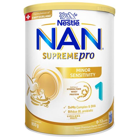 Sữa Bột Nestlé NAN SupremePro 1 lon 800g với 5HMO & đạm Gentle Optipro nhập khẩu nguyên lon từ Đức