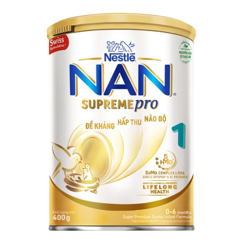 Sữa dinh dưỡng công thức Nestlé NAN SUPREMEPRO 1 5HMO lon 400g