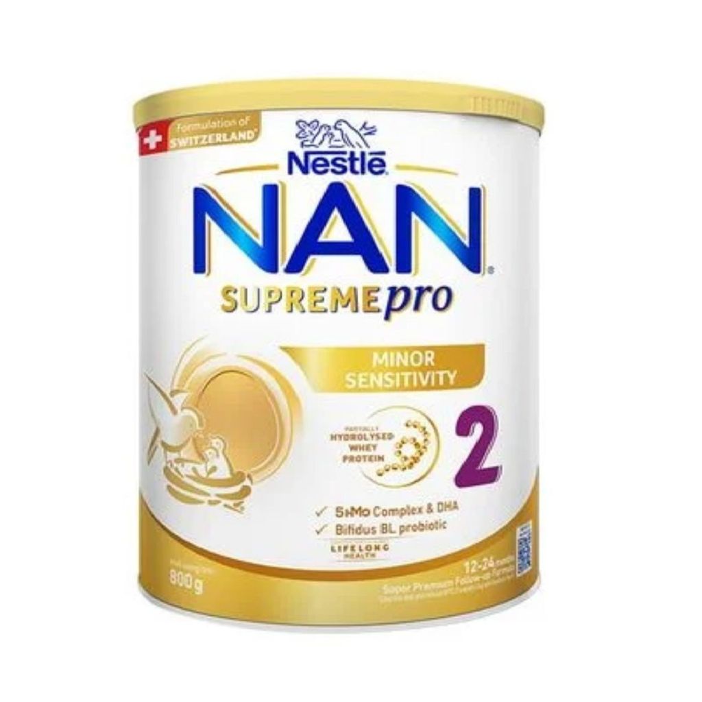 Sữa Bột Nestlé NAN SupremePro 2 lon 800g với 5HMO & đạm Gentle Optipro nhập khẩu nguyên lon từ Đức