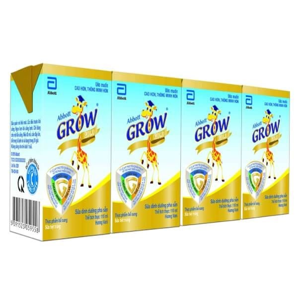 Lốc 4 hộp Sữa nước Abbott Grow Gold hương vani 110ML  (Từ 1 tuổi)