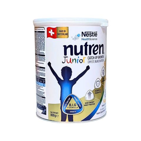 Sữa bột Nutren Junior  800g Thụy Sĩ hỗ trợ tăng cân tiêu hóa tốt cho trẻ từ 1 đến 10 tuổi