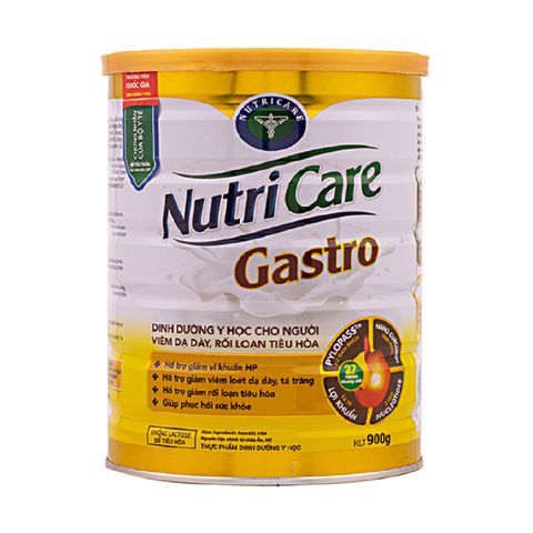 Sữa bột NutriCare GASTRO - 900gr ( dinh dưỡng y học dành cho người đau dạ dày, rối loạn tiêu hóa)