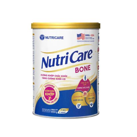 Sữa bột Nutricare Bone 850g - Dinh dưỡng cho người lón tuổi.