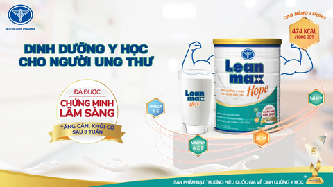  Sữa Bột Lean Max Hope 900g - Sữa Dinh Dưỡng Dành Cho Bệnh Nhân Ung Thư 