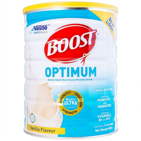 Sữa bột Nestlé Boost Optimum lon 800g - Phục hồi và thúc đẩy dinh dưỡng