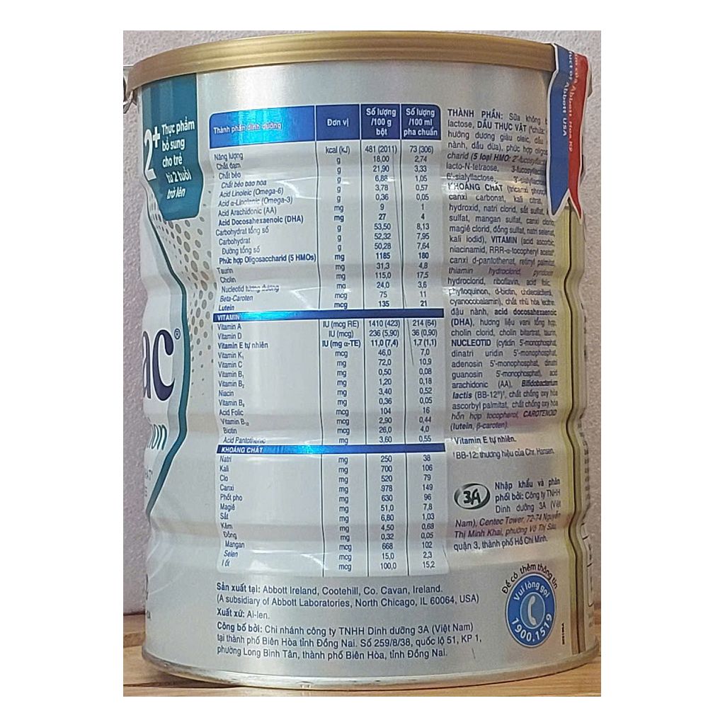 Sữa bột Similac Total Protection 2+  850g - Cho bé trên 2 tuổi. (Mẫu mới).