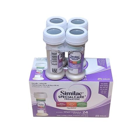 Hộp 8 ống sữa nước Similac Special Care 24 kcal dành cho bé sinh non 59ml