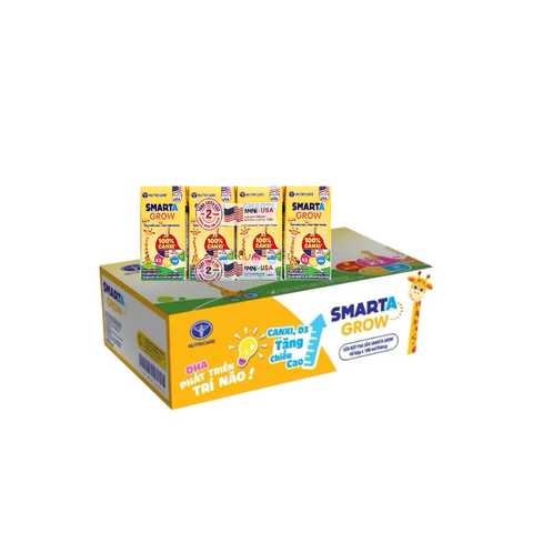 Thùng 48 hộp sữa pha sẵn 110ml Nutricare Smarta Grow - Cho trẻ từ 1 tuổi trở lên.
