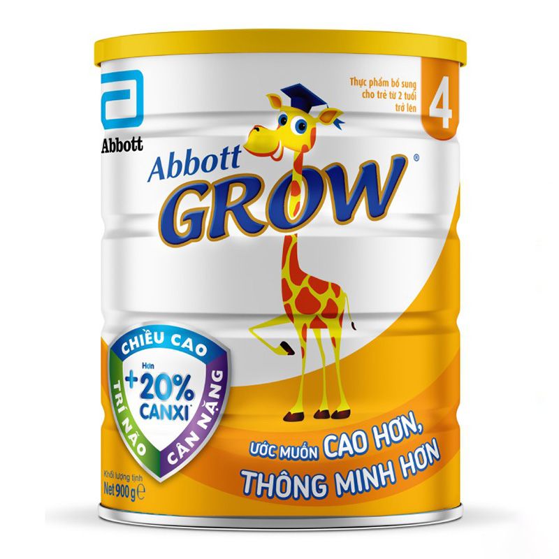 Sữa Bột Abbott Grow 4 Dành Cho Trẻ 2 Tuổi Trở Lên Lon 900g