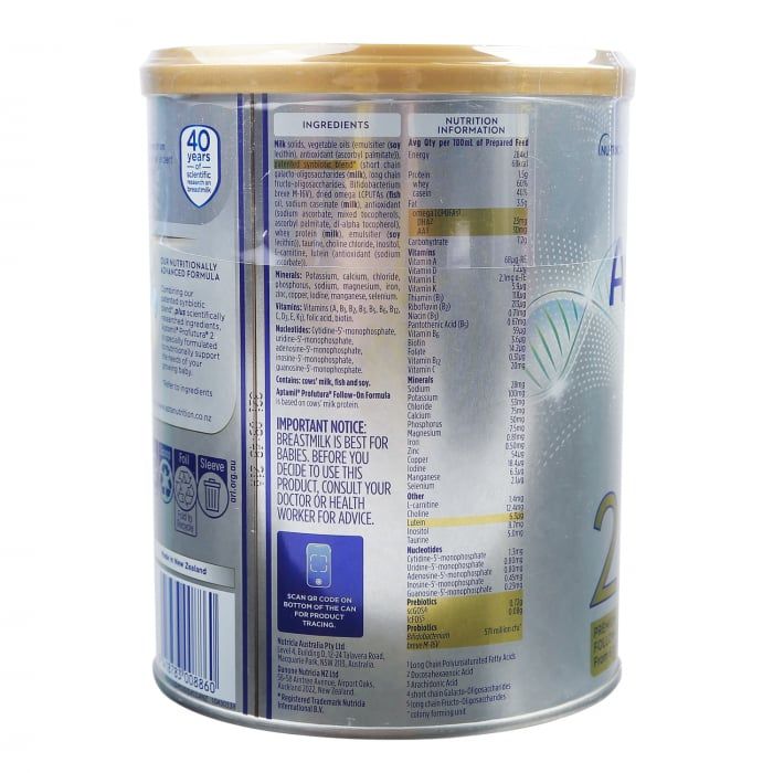 Sữa bột Aptamil Profutura Úc số 2 900g cho bé 6-12M