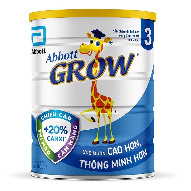  Sữa bột Abbott Grow 3 900g (1-2 tuổi) 