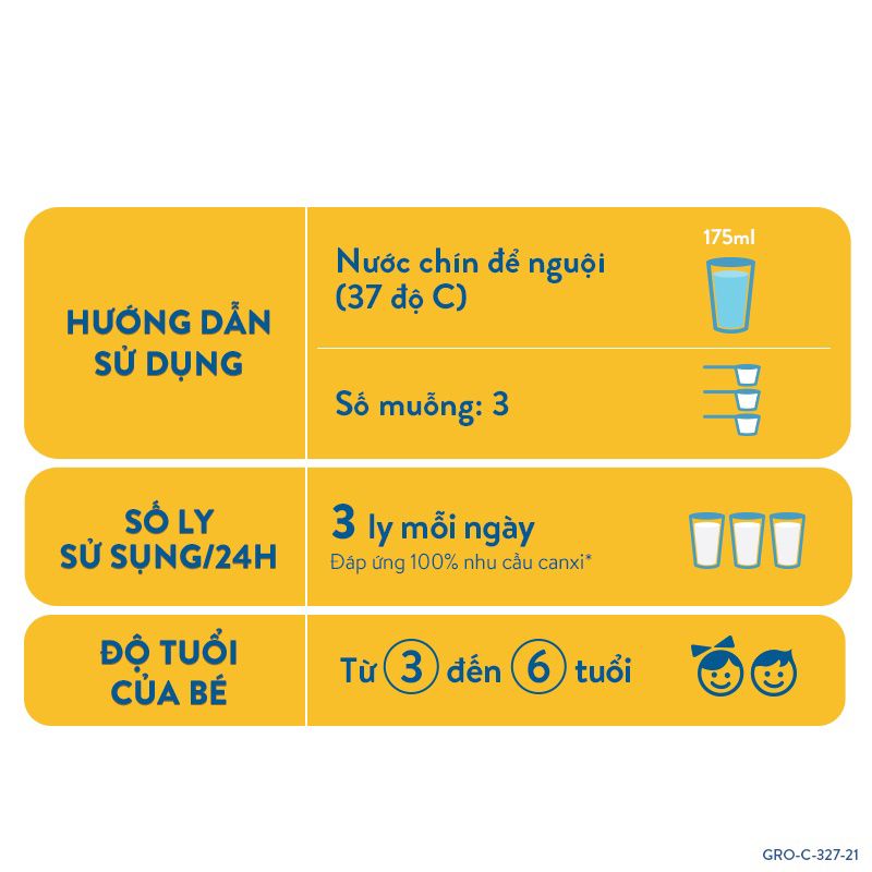 Sữa Bột Abbott Grow Gold 3+ 850g hương Vani (3-6 tuổi)