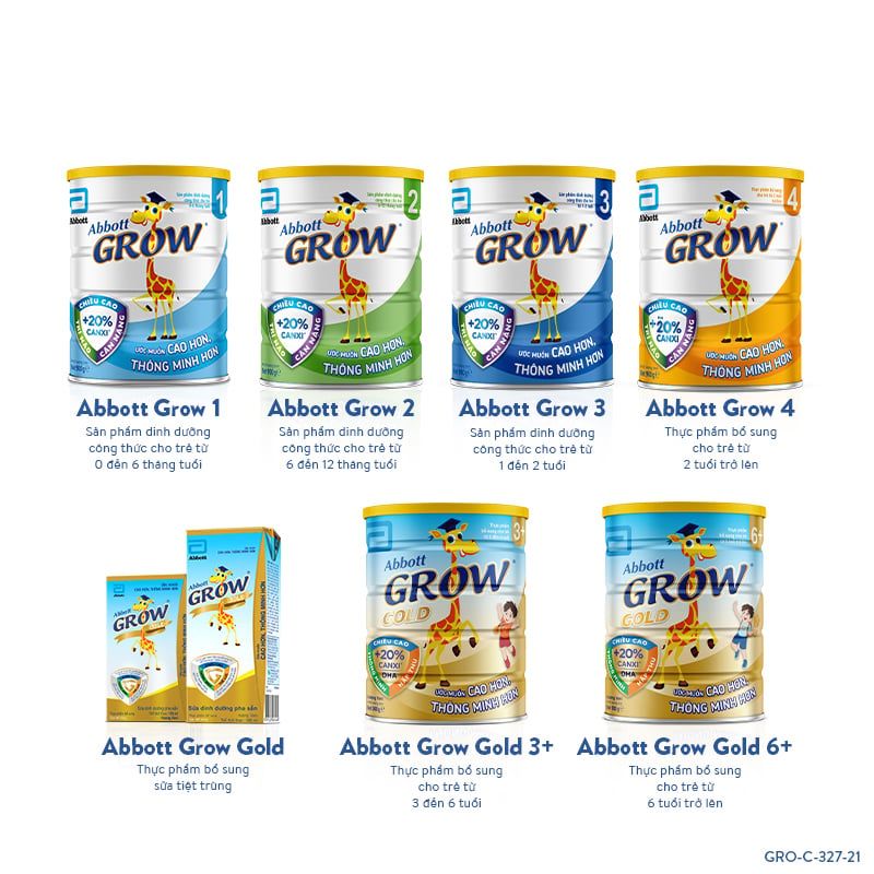 Sữa Bột Abbott Grow Gold 3+ 1.6Kg hương Vani (3-6 tuổi)