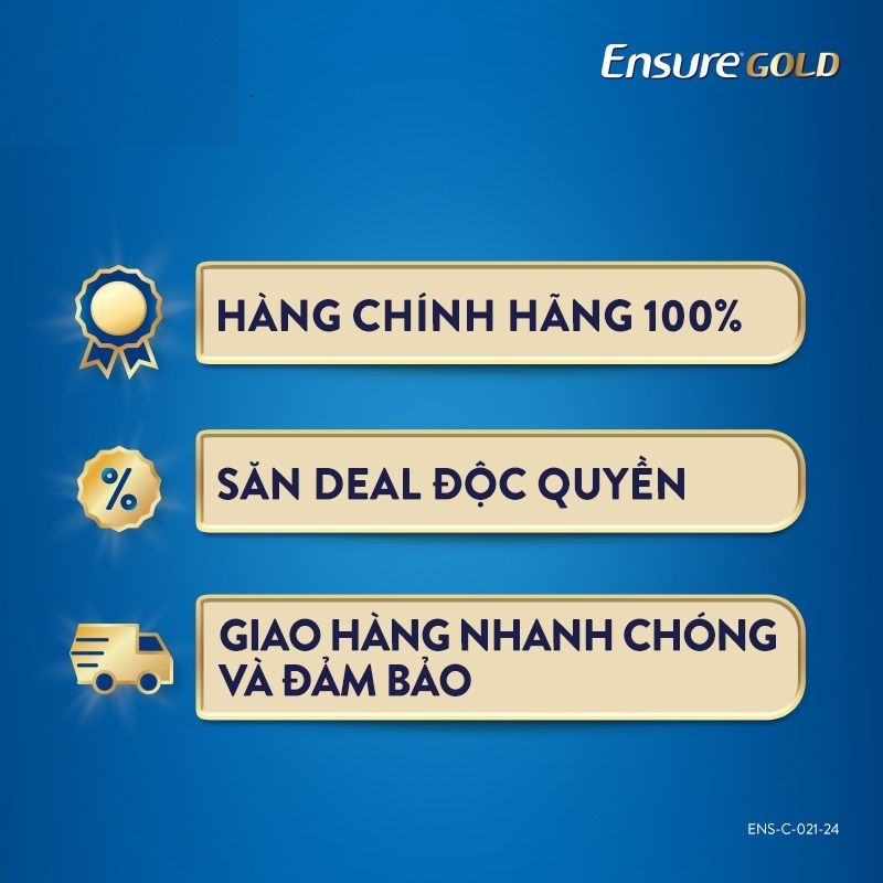 Sữa bột Ensure Gold Abbott hương vani (HMB) 380g