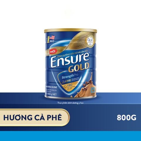 Sữa Bột Ensure Gold Coffee ( Hương Cà Phê ) (HMB) 800g