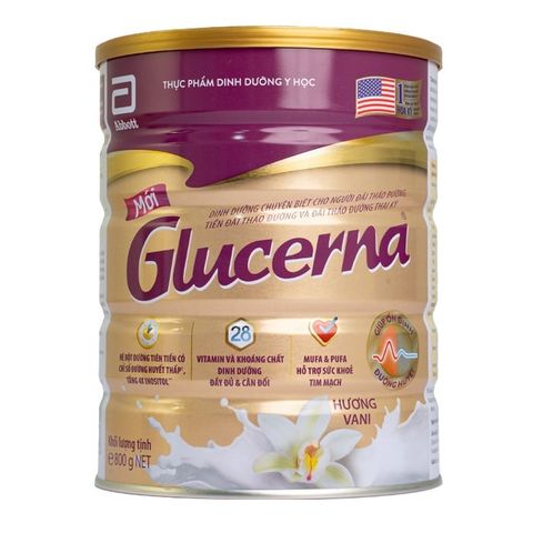 Sữa bột dành cho người bị tiểu đường Glucerna Abbott 800g Hương Vani