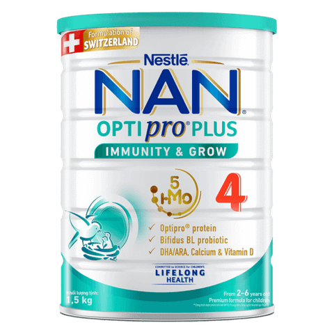 Sữa bột Nestle NAN Optipro 4, 1.5kg HM-O cho trẻ trên 2 tuổi
